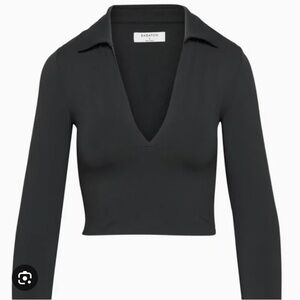 Aritzia’s Babaton Women's Black V-Neck Top